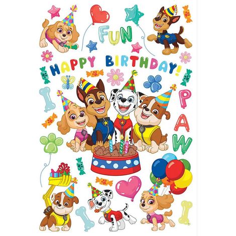 sticker mural PAW Patrol - La Pat' Patrouille multicolore  - Sanders & Sanders (1/2)