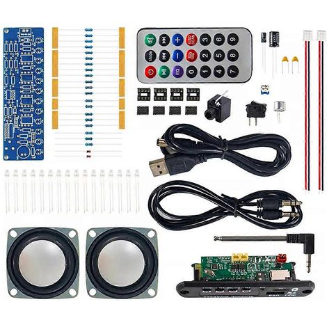 Kit d'enceinte Bluetooth à monter soi-même avec radio FM 85,7-108 MHz, soudure à faire soi-même.