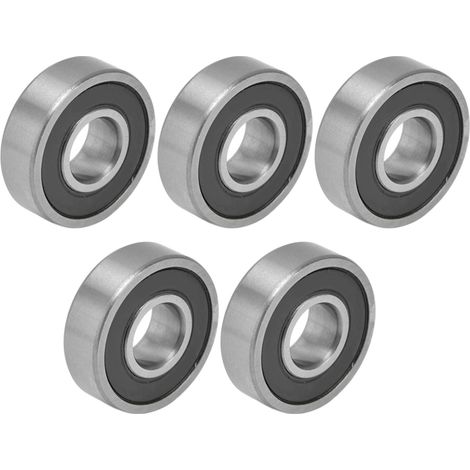 10 roulements à billes miniatures de haute précision, étanches en caoutchouc, à gorge profonde, radiaux et axiaux, référence 6003 (1/5)