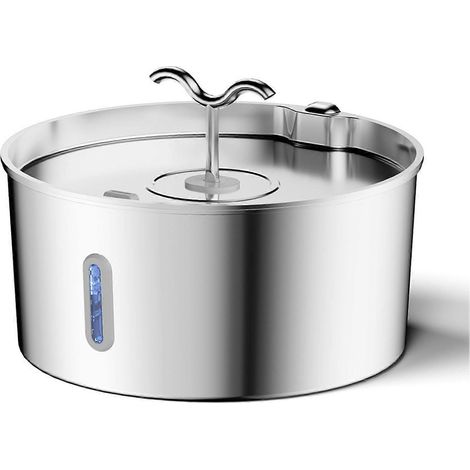 Fontaine à eau automatique en acier inoxydable pour grands chiens (7 L), 7 L, avec filtre multi-étapes, pompe silencieuse et compatible lave-vaisselle. (1/4)