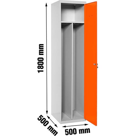 Simonrack Garderobenschrank Grau und Orange Metall
