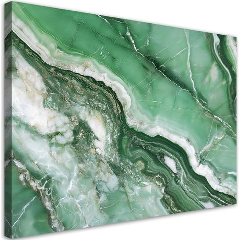 Tableau déco Marbre vert style glamour 60x40 (1/5)