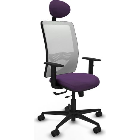 Silla de oficina piqueras y crespo Zulema negro soporte lumbar ajustable (1/2)