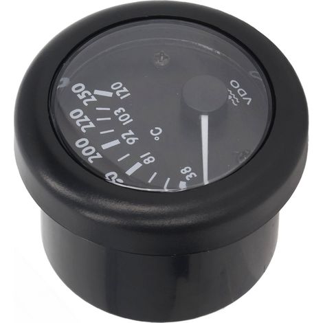 Generator-Wassertemperaturanzeiger, Zeigertyp, 52 mm, elektromagnetisch, für VDO-Wassertemperaturmesser, 12 V (1/5)