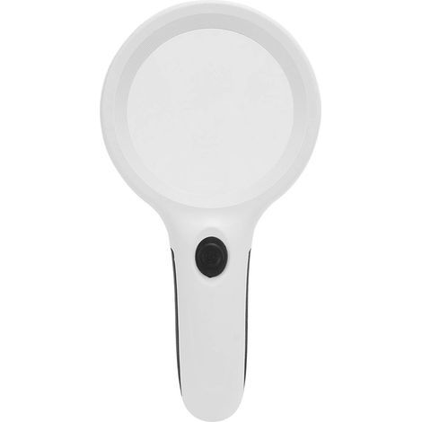 Handlupe mit LED-Beleuchtung und UV-Licht, ergonomischem Griff, kompakt und tragbar für die Hosentasche. (1/5)