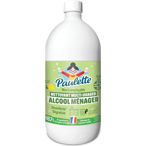 Alcool Ménager - Nettoyant Multi-Usage Citron - Recharge 1L (1/5)