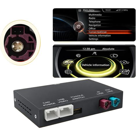 Decodificador de interfaz CarPlay, conectividad inalámbrica, compatibilidad con el sistema BMW NBT, NBT CarPlay (1/2)