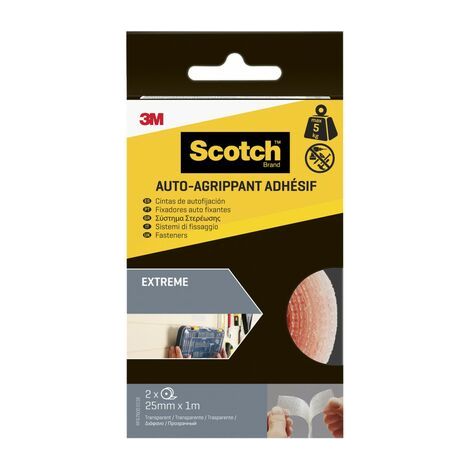 Ruban Auto-fixant Extrême Transparent Fixation Ultra-forte Sans Percer Ni Clouer. - Scotch