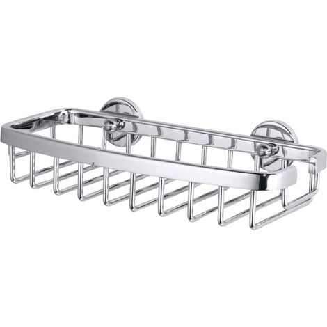 tesa 40207-00000-00 ALUXX Tablette salle de bain colle chrome brillant 40207 00000 00 (1/4)