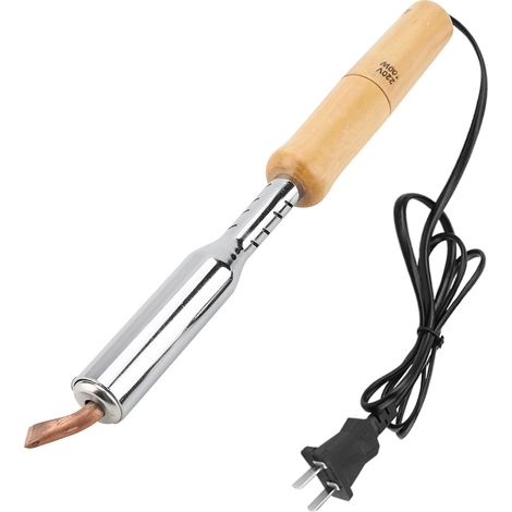 Fer À Souder Électrique - 220V 100W - Pointe En Alliage Et Manche En Bois - Pour Réparation Électronique - 1 Pièce (1/5)