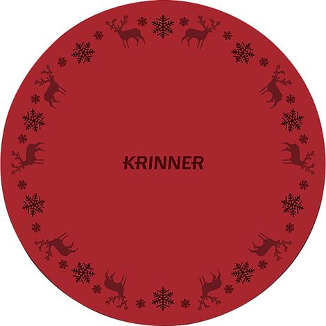 Krinner Weihnachtsbaumunterlage Ø 60 cm rot Weihnachtsbaumdecke