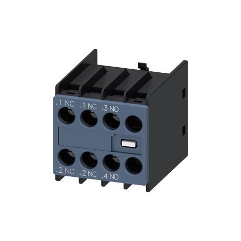 Siemens Interruttore ausiliario 1NA+2NC per circuiti di corrente: 1NC, 1NA per contattori ausiliari/motori S00/S0, 3RH29111HA12