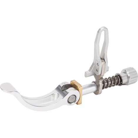 Collier de serrage rapide pour tige de selle en acier inoxydable, compatible avec les vélos pliants 3sixty 31,8 mm, couleur argent. (1/5)