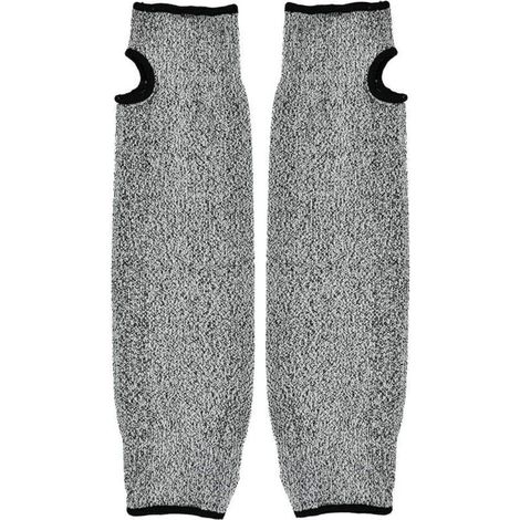Armstulpe, Sicherheitsarmstulpe, langärmelige, schnitt- und abriebfeste HPPE-Arbeitshandschuhe für Gartenarbeit, Kochen und Landwirtschaft (35 cm) - Crezuo