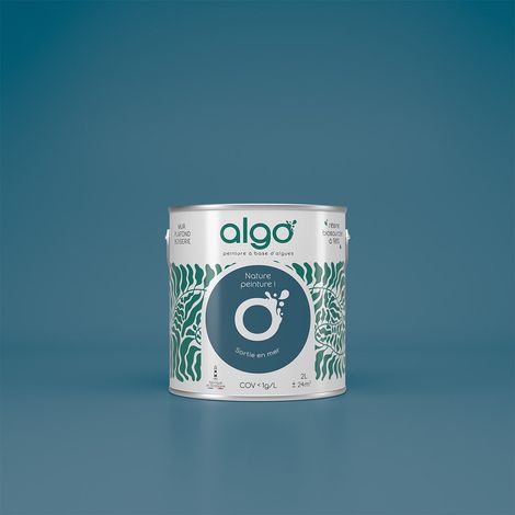 Peinture écologique Algo - Bleu Sortie en Mer - 2L / Velours