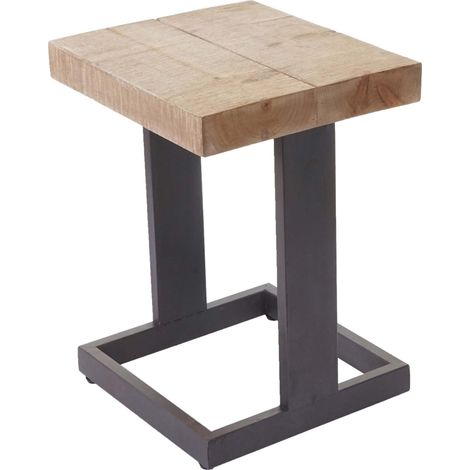 [NEUWERTIG] Sitzhocker HHG-801, Hocker Fußhocker Holzhocker, Tanne Holz rustikal massiv MVG-zertifiziert 48x36x32cm