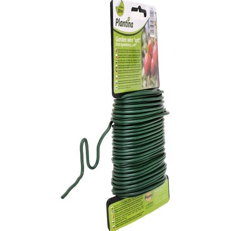 20 m Gartendraht mit einer weichen Ummantelung von 3 mm