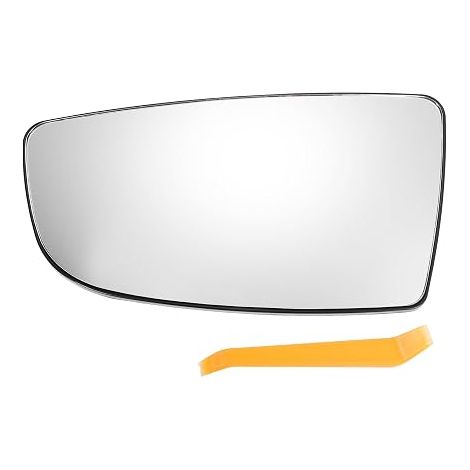 Car Rear View Mirror Glass Lower Left Replacement with Backing Plate Unheated White Glass for Transit T150 T250 T350 2015-2023 (1/5)