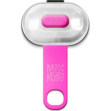 Lumière de sécurité LED pour Laisse, Harnais et Collier Rose (1/5)