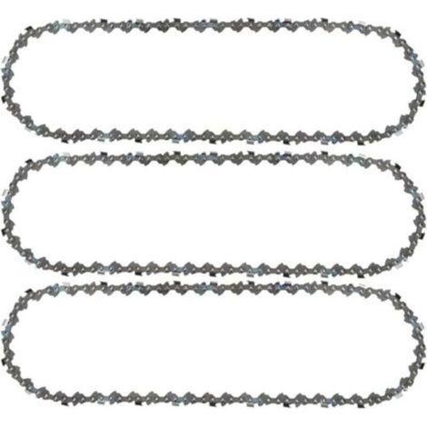 Aiperq 3-Pack 3/8"LP Chainsaw Chain, 52 Links, 1.1mm Diameter, 35cm Length, Low Kickback, Compatible with Bosch AKE 35 S, AKE 35-19 S, Einhell, Husqvarna, Makita, Dolmar, Oregon, and other Bluedeer mo