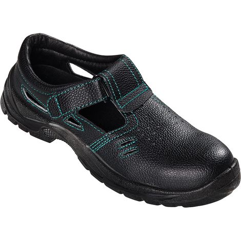 teXXor® S1-Sicherheitsklettsandalen GAP schwarz/grün 611140 Gr.40 (1/5)