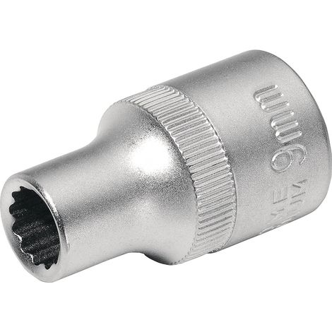 Llave de vaso 1/2 pulgada 12 caras SW 10mm L.40mm TECWERK (1/3)