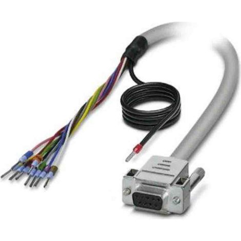 Câble série Sub-D à 9 broches vers Sans connecteur, longueur 1.5m, Phoenix Contact ( Prix pour 1 )