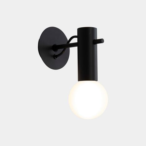 LEDS C4 Nude Applique murale noire E27 15W