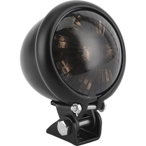 LED-Rücklicht/Bremslicht mit Befestigungsschraube, universell für 12-V-Motorräder, schwarzes Gehäuse, getönte Linse (1/5)