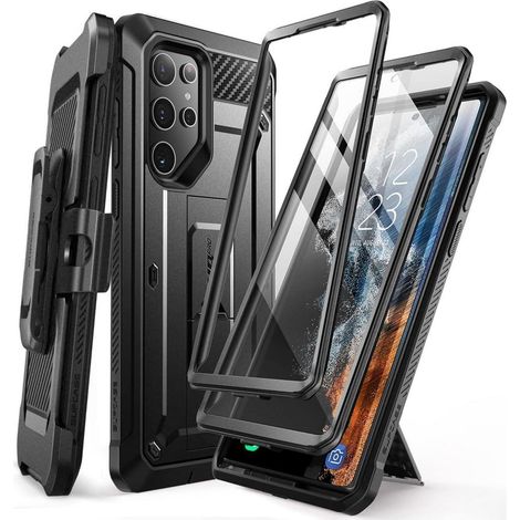 Coque robuste pour Samsung Galaxy S22 Ultra avec clip ceinture et 2 façades (1/5)