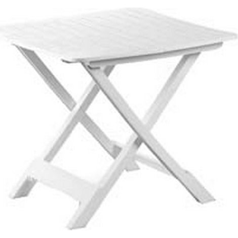 1PZ TAVOLO DA GIARDINO PIEGHEVOLE "TEVERE" BIANCO CM.79X72X70H. - cm.79x72x70h. - peso kg.7,3