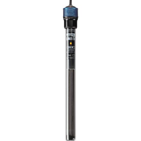 Amtra Klima Evo 200 - Riscaldatore automatico per acquari fino a 200 litri, regolabile da 18 a 34 gradi, provetta in quarzo infrangibile, con ventose, potenza 200W (1/4)