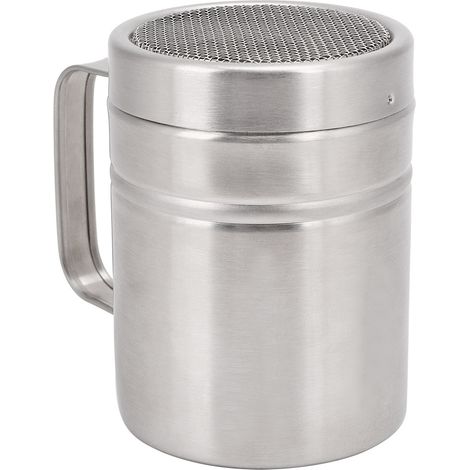 Gewürzglas aus Edelstahl für den privaten Gebrauch in der Küche, für Pfeffer, Salz und Kräuter, Behälter für Würzmittel, 6,5 x 9 cm, 112 g (1/5)