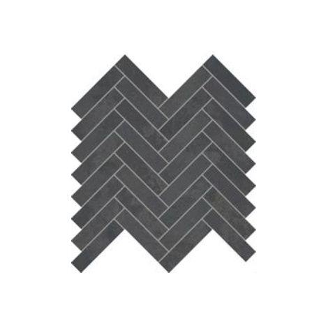 Mosaique sol / mur chevron effet métalanthracite 28,1x28,1cm IONIC MAGNETIC STEEL (vendu par boite de 0.55m2) (1/3)