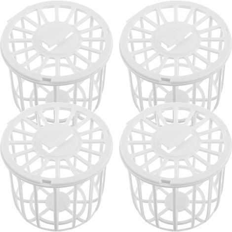 Nid D'Oiseau en Cage Nichoir en Plastique pour Canaris Et Petits Oiseaux Boîte D'Élevage pour Reproduction Nidification Et Stockage De Matériaux 4 Pièces 2.95X2.95X2.36in (1/5)