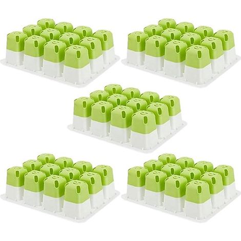 Vassoi per semina in silicone, 12 fori, 5 pezzi, grigio (1/5)