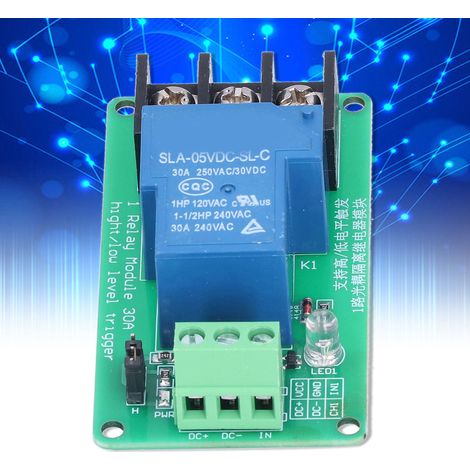 1-Kanal 30A Optokoppler-isoliertes Relaismodul mit Unterstützung für High- und Low-Pegel-Triggerung, Hochstrom 5V. (1/5)