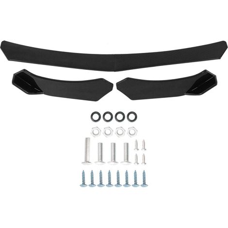 Trywise Kit de carrosserie de séparateurs de becquet de lèvre de pare-chocs avant de voiture Style universel en Fiber de carbone adapté pour Civic/Accord (1/4)