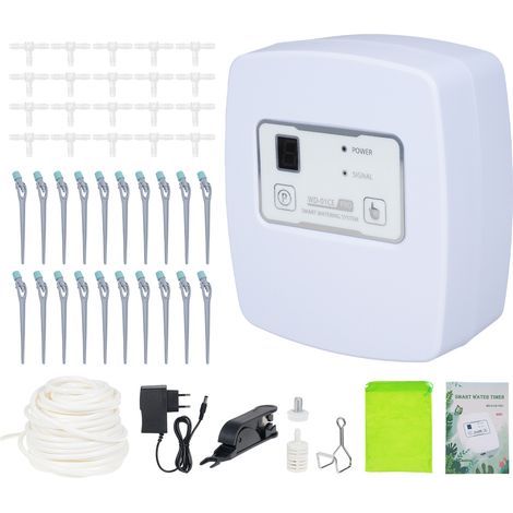 Automatisches Bewässerungssystem für Zimmerpflanzen, 20 Topfpflanzen, automatisches Tropfbewässerungsset, Pflanzenbewässerungsgeräte, programmierbare Zeitschaltuhr (1/5)