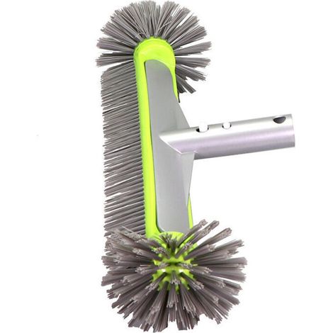 Balai Brosse Piscine Brosse Piscine Liner 17,5″, Balai Piscine Brosse pour Piscine, Tête de Brosse de Piscine Détachable avec Poils Robustes Poignée en Aluminium EZ Clip, Perche télesc
