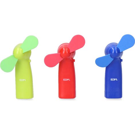 Ventilador a pilas Funny Colors 2xaa no incluidas EDM Colores modelos surtidos (1/2)