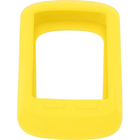 Support en silicone pour compteur vélo, housse de protection avec film HD, pour Bryton420, jaune (1/5)