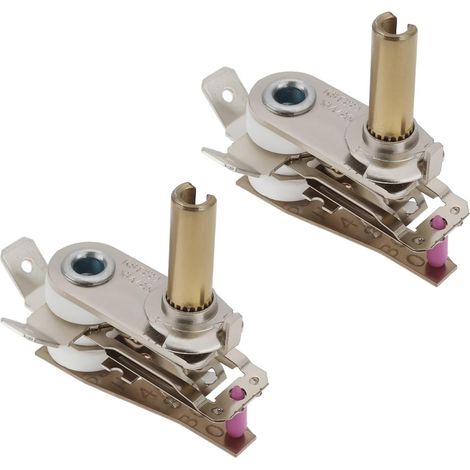Lot de 2 Thermostats de Four électrique KST220 T250 Thermostat Réglable Régulateur de Température Bimétallique pour Radiateurs électriques 16 A/250 VCA