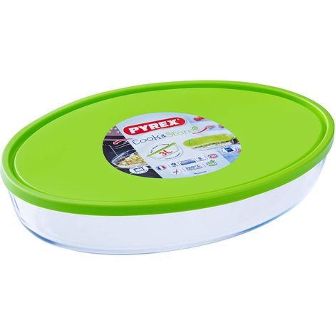 Pirofila Ovale in Pyrex con Coperchio Dimensioni 35x24x6 cm PIROFILA OVALE PIREX C/COP.CM.35X24 | PZ (1/4)