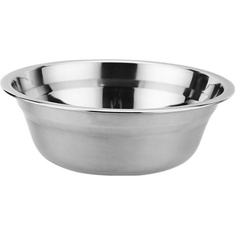 Bol mélangeur en acier inoxydable de 26 cm, épais et résistant, à bords profonds et finition miroir. (1/5)