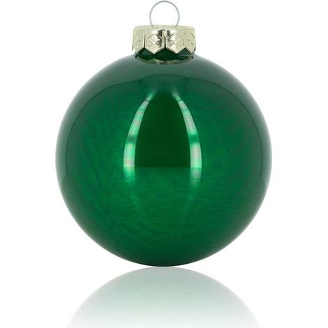 ARPIMEX Box 16 Sfere Natale Vetro D 80 Mm Verde