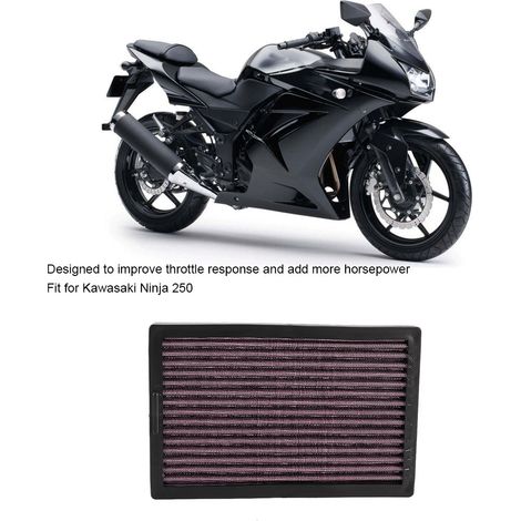 Filtro purificador de aire del motor para Kawasaki Ninja 250 y Z300 (296)