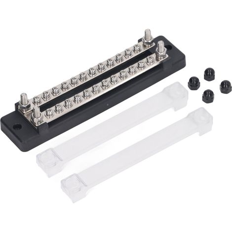 Répartiteur de puissance 12-48V 150A avec porte-fusible, bornier à barres omnibus pour voitures, camions, camping-cars et bateaux (1/5)