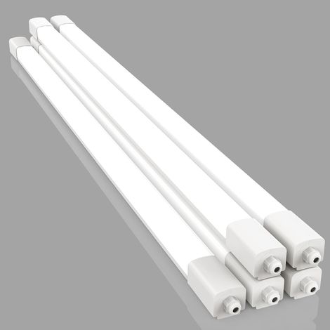 Amdelne LED Neon 120 cm LED 36 W 3600 LM Blanc chaud 4000 K Tube néon, IP65 blanc-5pcs