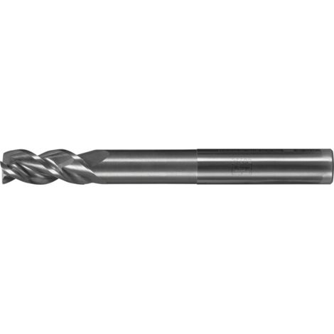 PFERD TOOLS Fraise VHM Ø12 mm, 3 dents, 2xDC, queue HA, extra longue, chanfrein 0,25 mm, non revêtue, Performance Aluminium